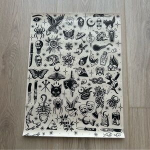 Flash Tat Canvas Art Print Poster